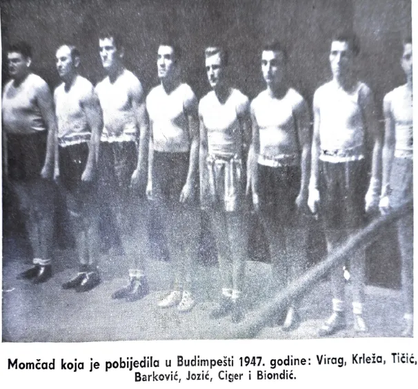 Fotografija iz povijesti Boksačkog kluba Lokomotiva