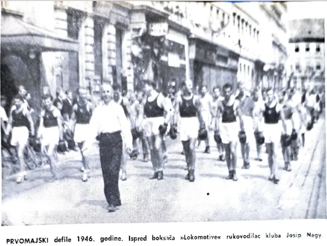 Fotografija iz povijesti Boksačkog kluba Lokomotiva